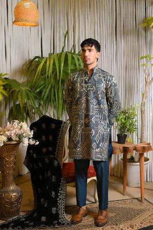 Number Three Clothing Zarqash Kurta Trouser