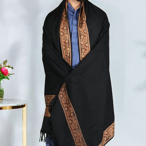 Kamaal Khan Irani Style - Baghdadi Shawl - Black
