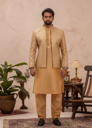 Eminence Shahi Prince Coat -Open Front- Gold