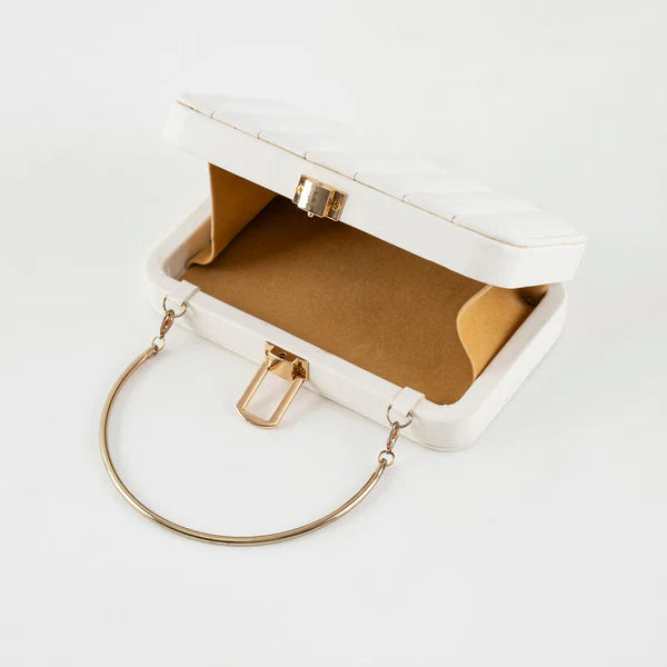 Lilly clutch- White - Zipit.Pk