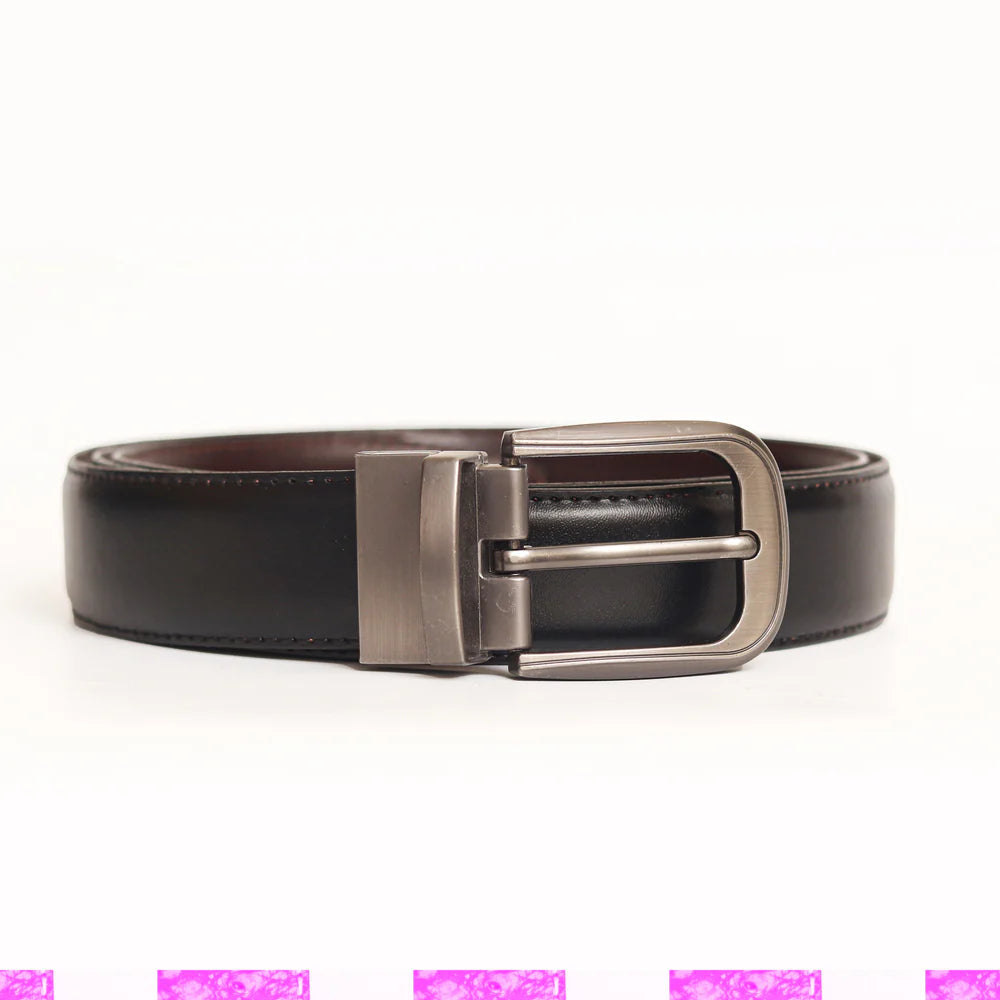 leather belt 2 in 1 black/brown - Z.H.Leather