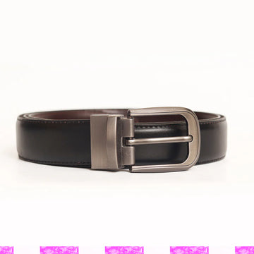leather belt 2 in 1 black/brown - Z.H.Leather