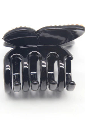 DFJ | multi stones Black hair clips - Dreams Fashion Jewellery