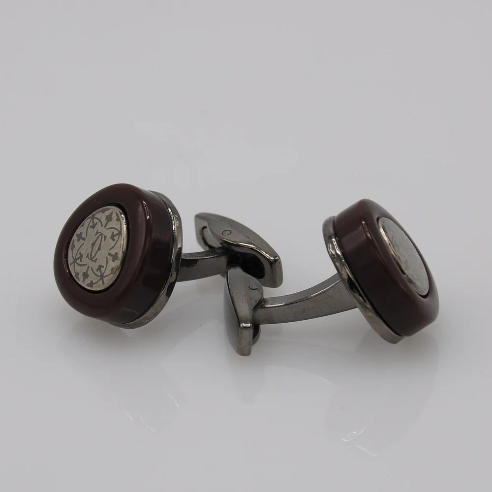 ZJH | black men cufflinks - Zeenat Jewelry House