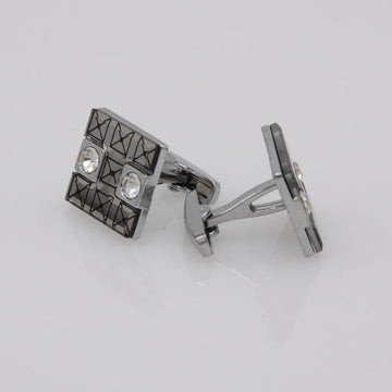 ZJH | silver fancy mens cufflinks - Zeenat Jewelry House