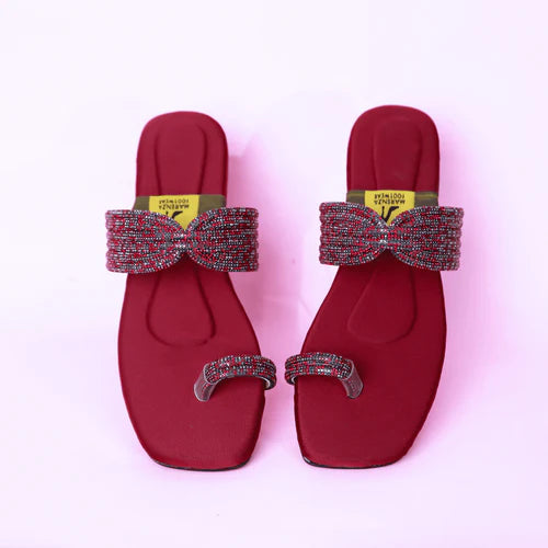Fancy Kolapuri Maroon - Marenza