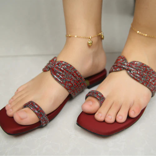 Fancy Kolapuri Maroon - Marenza