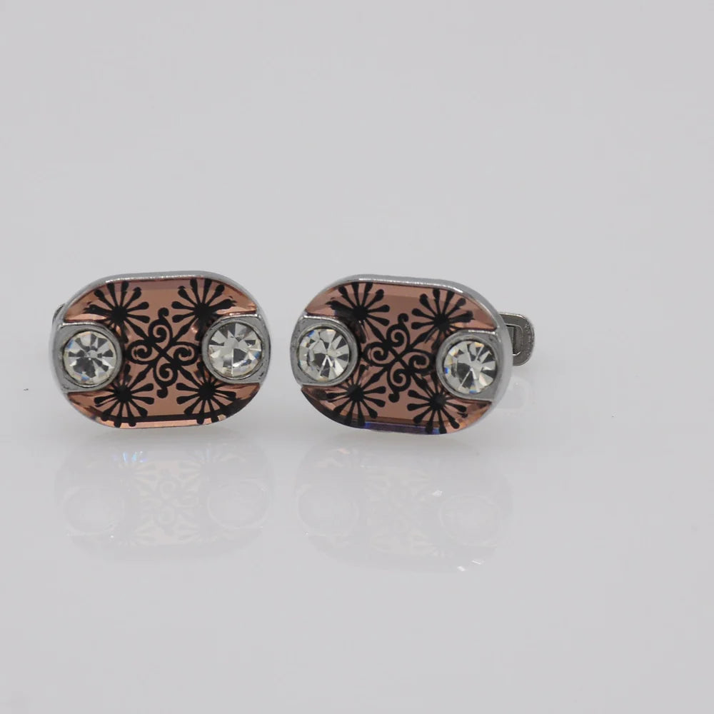 ZJH | copper mens cufflinks - Zeenat Jewelry House