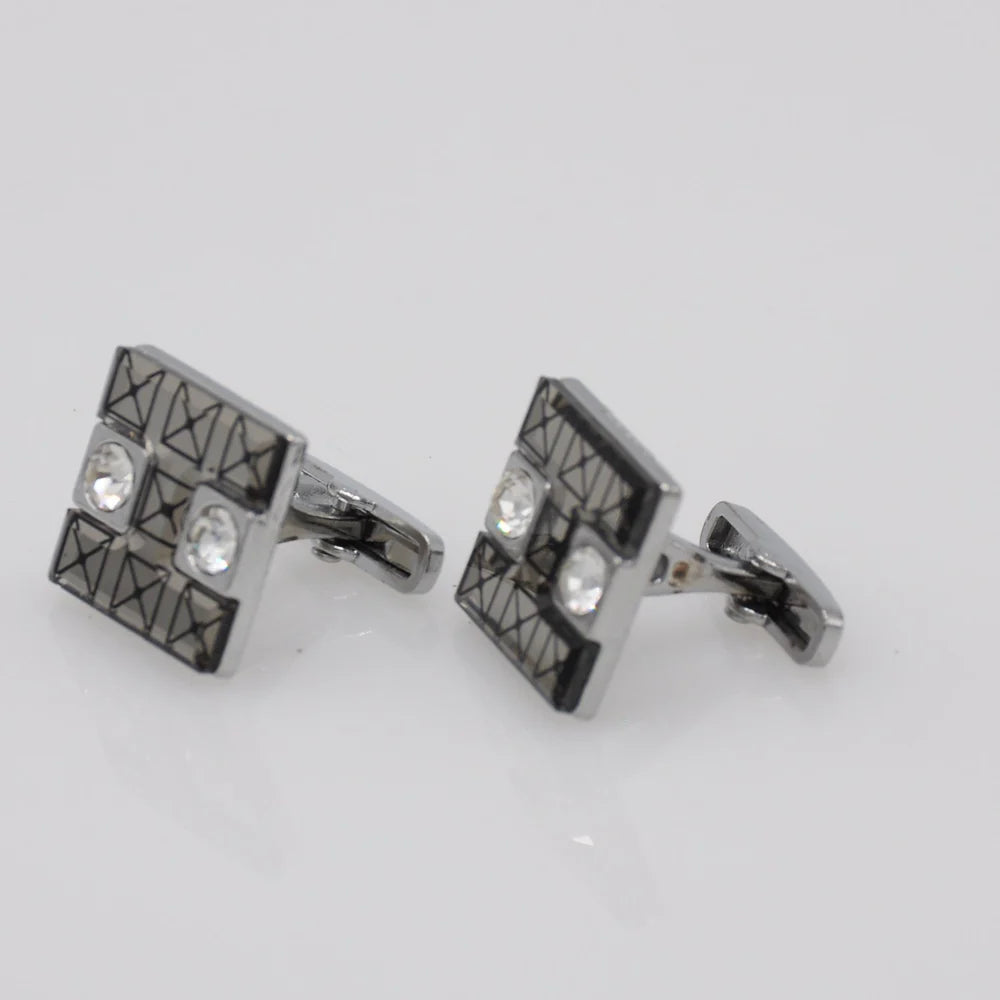 ZJH | silver fancy mens cufflinks - Zeenat Jewelry House