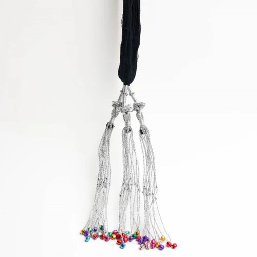Silver Traditional Punjabi Ghungroo Paranda - Elayna