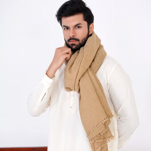 Lux Herringbone Shawl | Camel - Dynasty