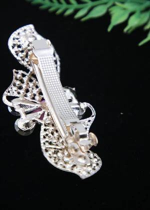 Zaywer| Luxurious Pink Stone Hair Clip - Zaywer