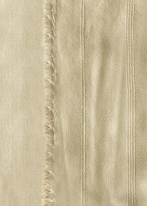 Men's Classic Beige Shawl Woollen - 2.75 Yards - Divinely Crafted