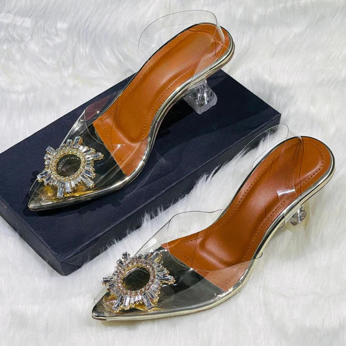 Gold Cinderella Heel's For Women's - Fashionholic
