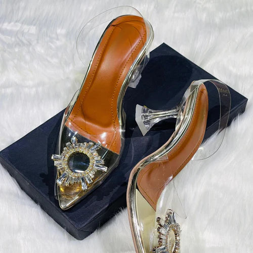 Gold Cinderella Heel's For Women's - Fashionholic