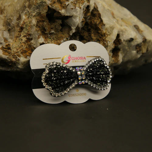Zaywer | Crystal Kiss Hair Clip Black - Zaywer