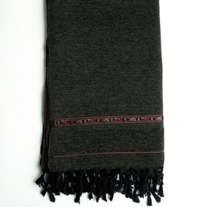 Army Green Acrylic Wool Shawl - Deenaar