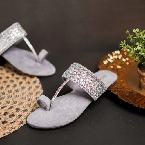 Nawazish Greyish Silver - Firuz Shoes