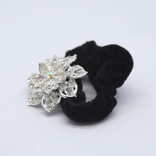 Mr. RJ | silver stones scrunchie - Mr Jewellery Collection