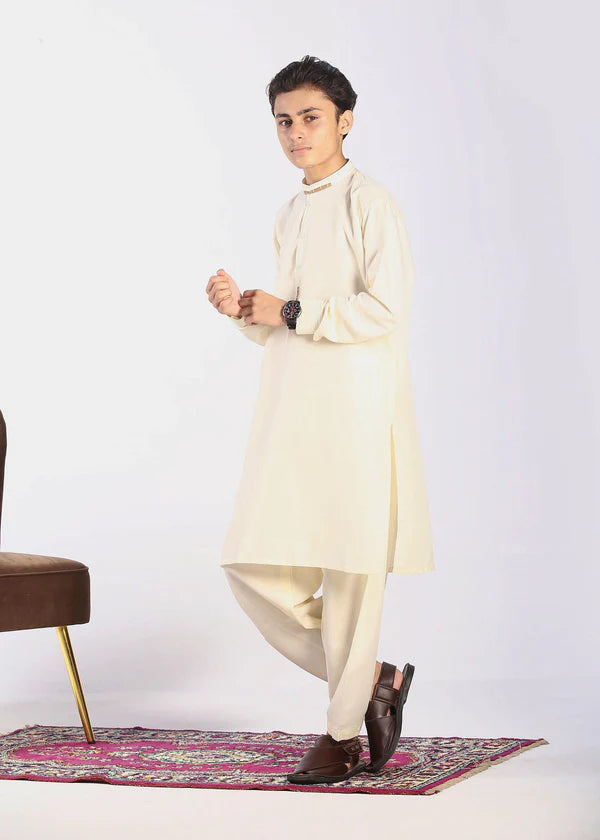 Boys Kurta Trouser- Off-White MKT-001 - Trendsay