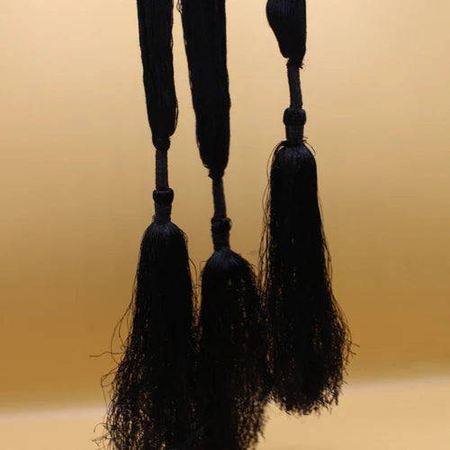 Simple Black Tassels Paranda - Elayna