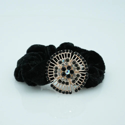 Zaywer | Gleam in Bloom Black Scrunchie - Zaywer