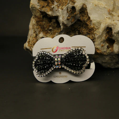 Zaywer | Crystal Kiss Hair Clip Black - Zaywer