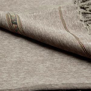 Grey Acrylic Wool Shawl - Deenaar