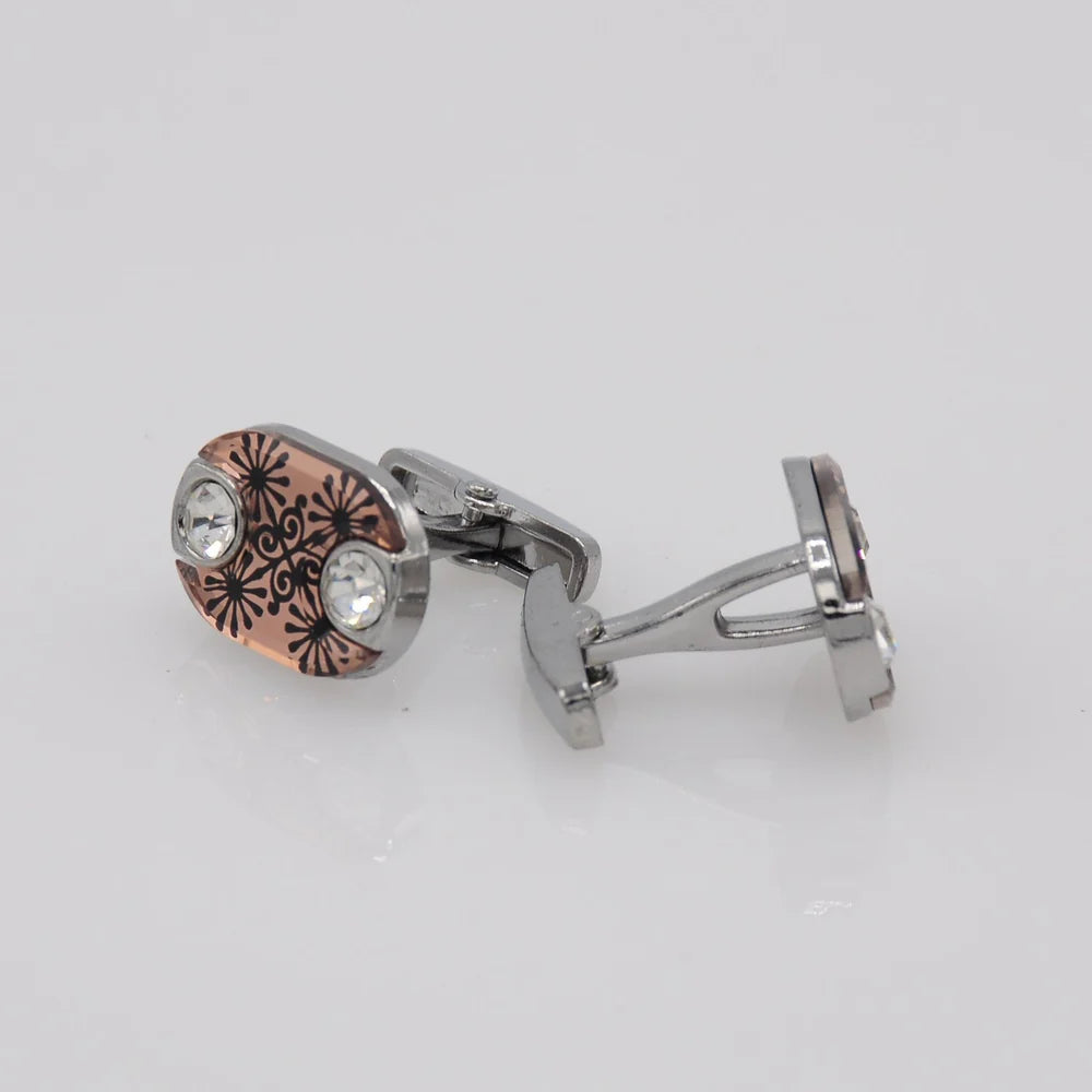 ZJH | copper mens cufflinks - Zeenat Jewelry House