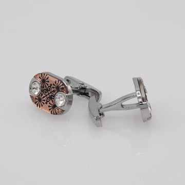 ZJH | copper mens cufflinks - Zeenat Jewelry House