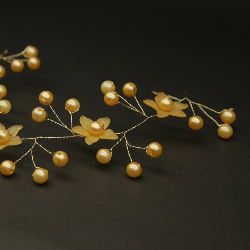 Zaywer | Crystal Shine gold Hair bands - Zaywer