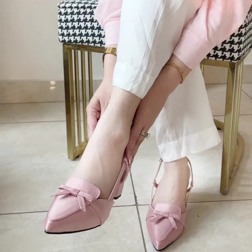 Sip Sorento Block Heel - Pink - Pastel Toes By Mariam