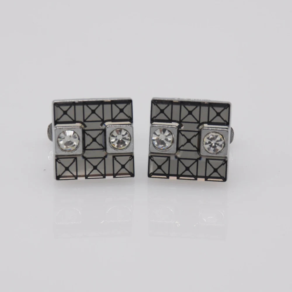 ZJH | silver fancy mens cufflinks - Zeenat Jewelry House