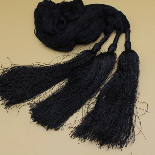 Simple Black Tassels Paranda - Elayna
