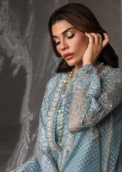 Saira Shakira | Zarae Luxury Pret | Cyan
