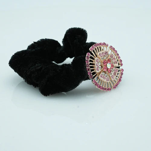 Zaywer | Velvet Dust Black Scrunchie - Zaywer