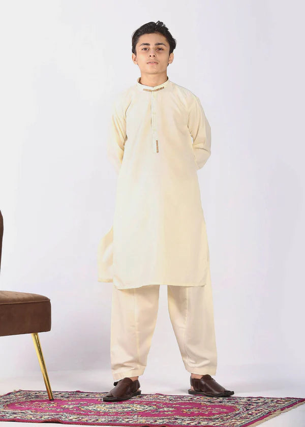 Boys Kurta Trouser- Off-White MKT-001 - Trendsay