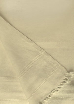 Men's Classic Beige Shawl Woollen - 2.75 Yards - Divinely Crafted