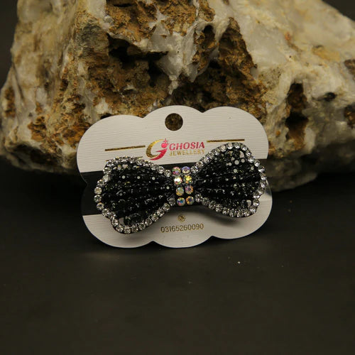 Zaywer | Crystal Kiss Hair Clip Black - Zaywer