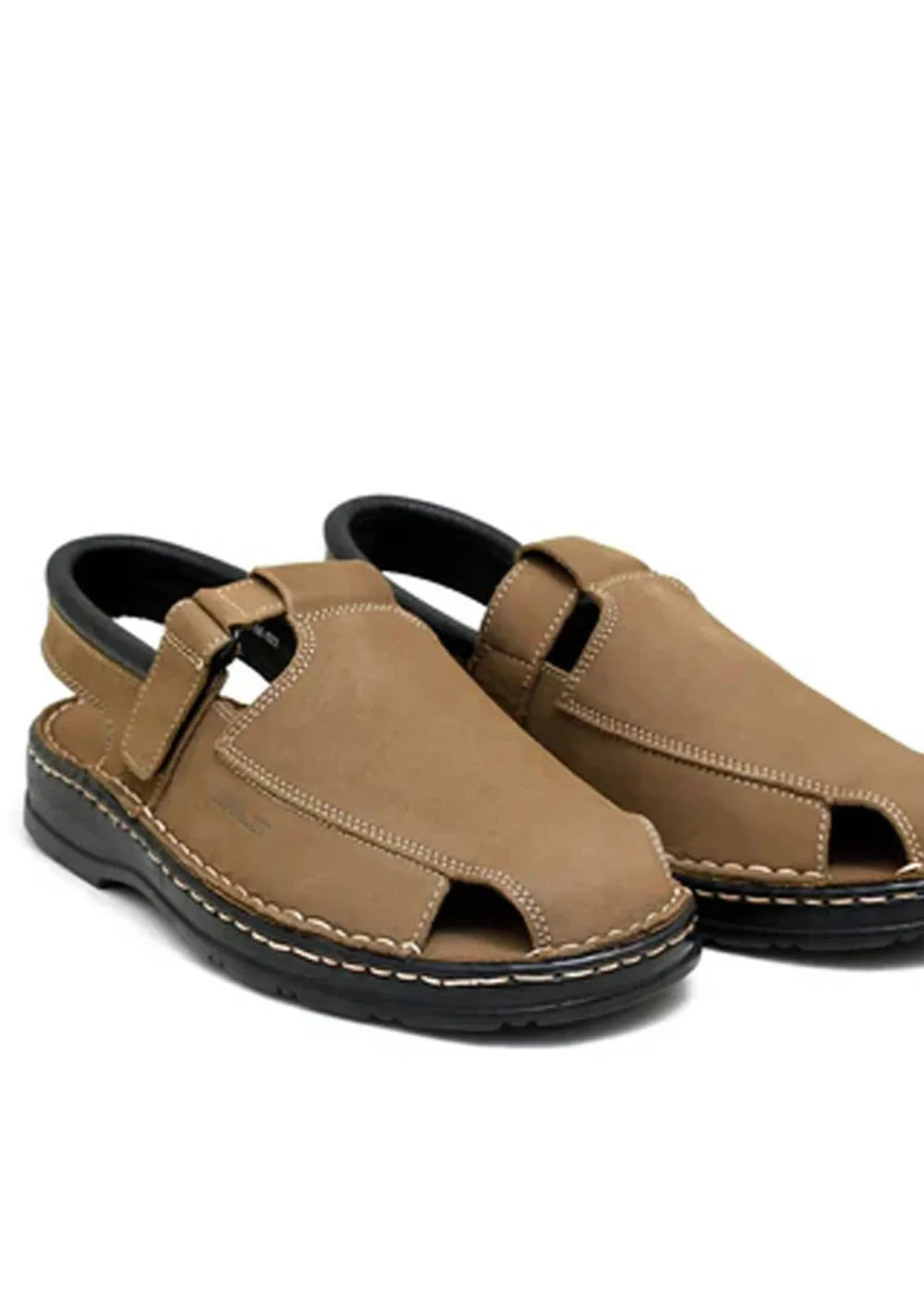 LEATHER SANDAL - 4001 FAWN - Starlet Shoes