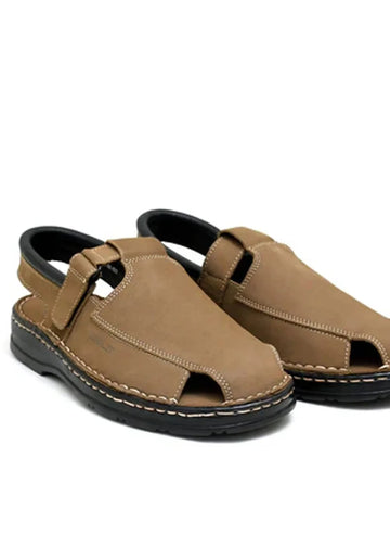 LEATHER SANDAL - 4001 FAWN - Starlet Shoes