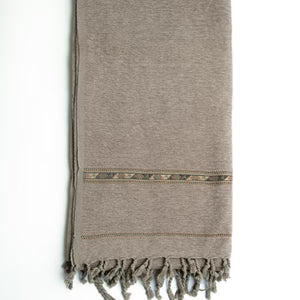 Grey Acrylic Wool Shawl - Deenaar