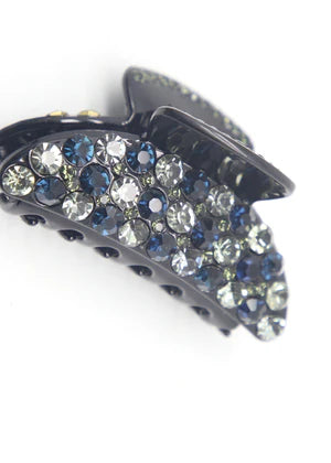 DFJ | multi stones Black hair clips - Dreams Fashion Jewellery