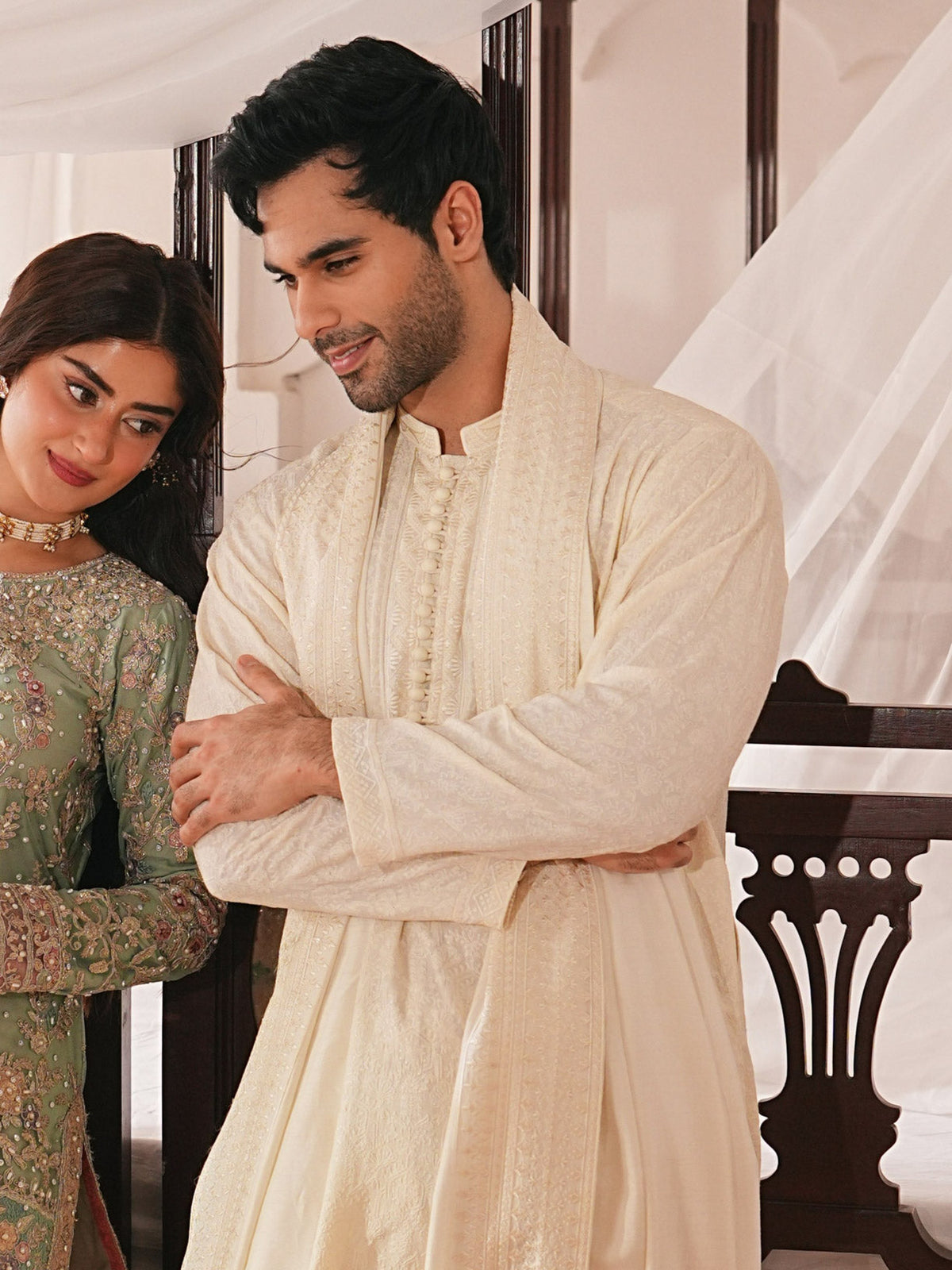 Noor - Bosky Embroidered Kurta Shalwar
