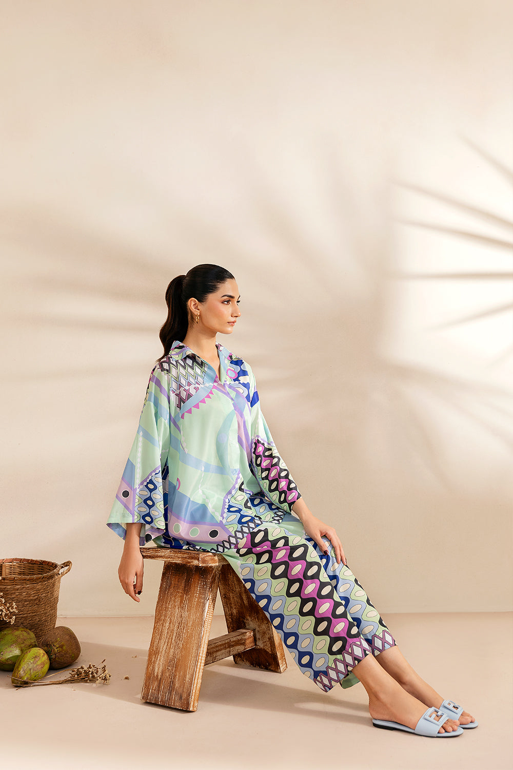 Saira Rizwan | Silk Coords 25 | PARADISE PRISM - SRSP-25-05